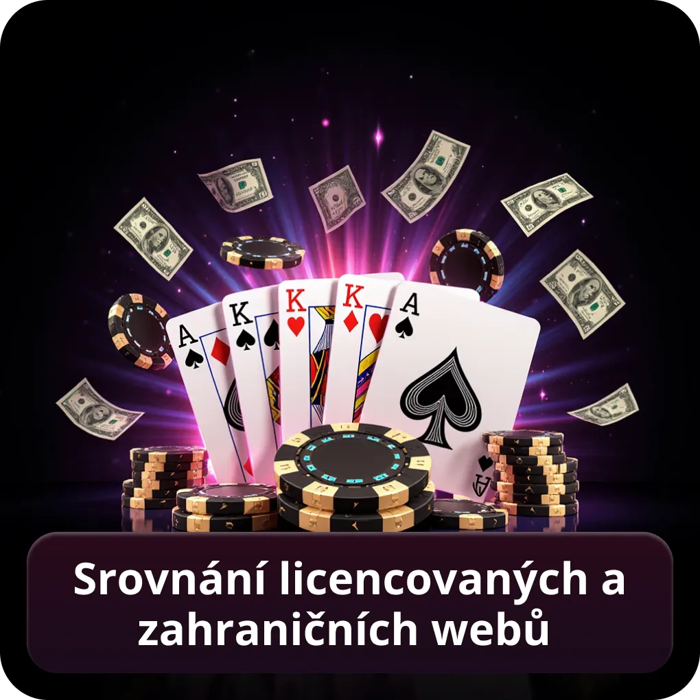 Srovnání licencovaných a zahraničních webů