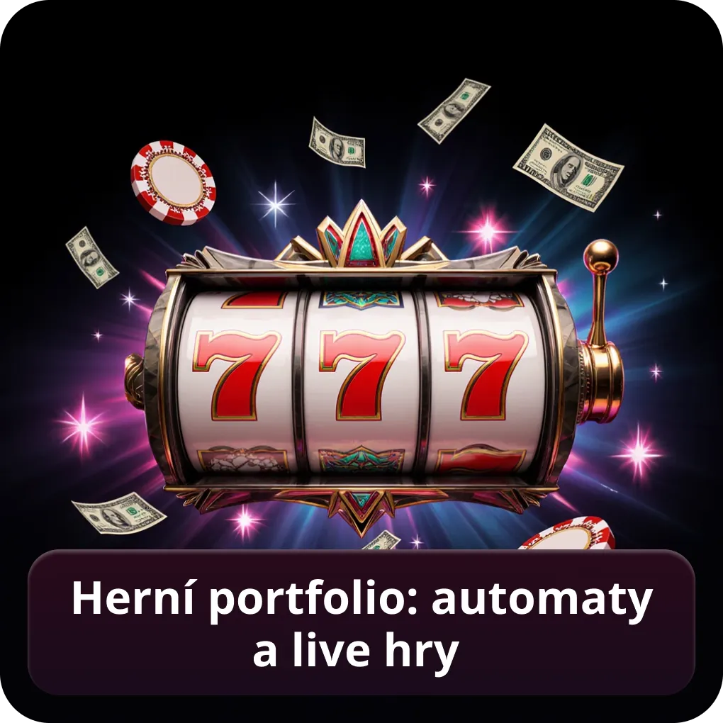 Herní portfolio: automaty a live hry